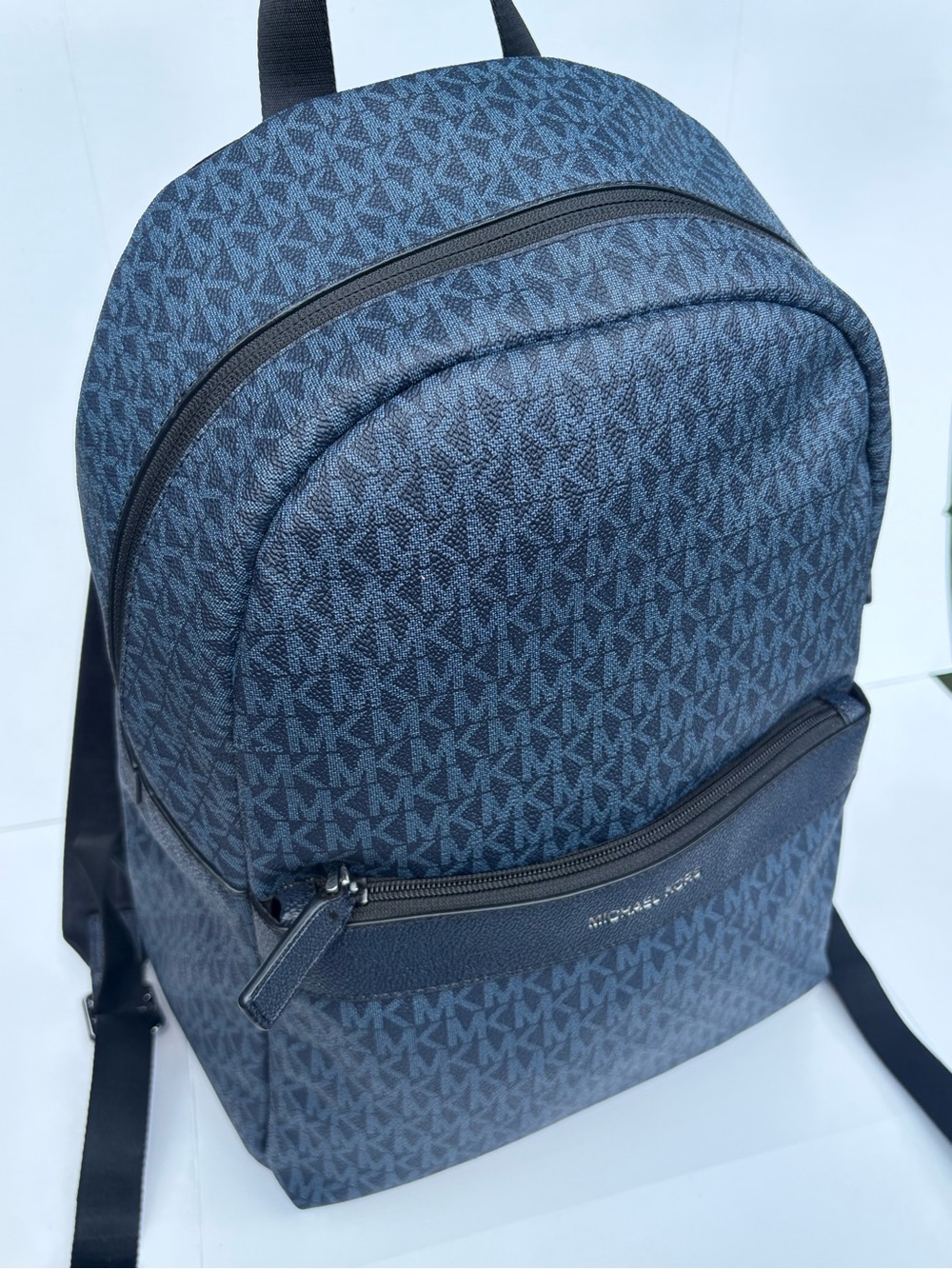 Michael Kors Cooper Navy Blue Logo Backpack